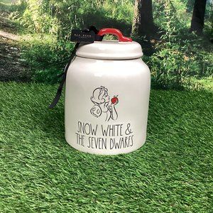 Rae Dunn Disney Snow White And The Seven Dwarfs Canister Cookie Jar